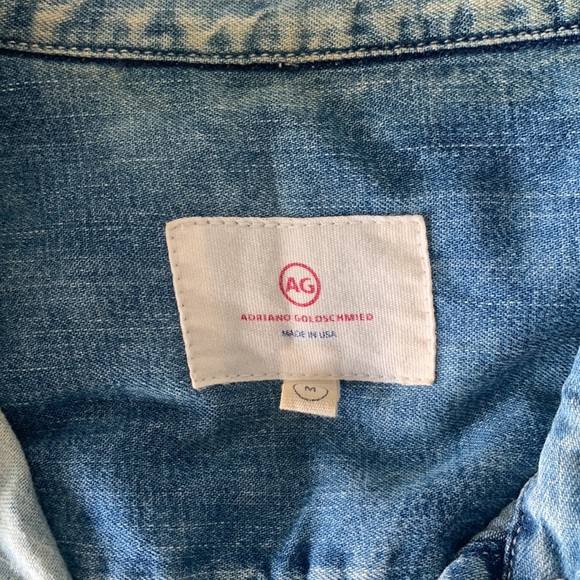AG jeans denim button up long sleeve medium - Picture 5 of 5